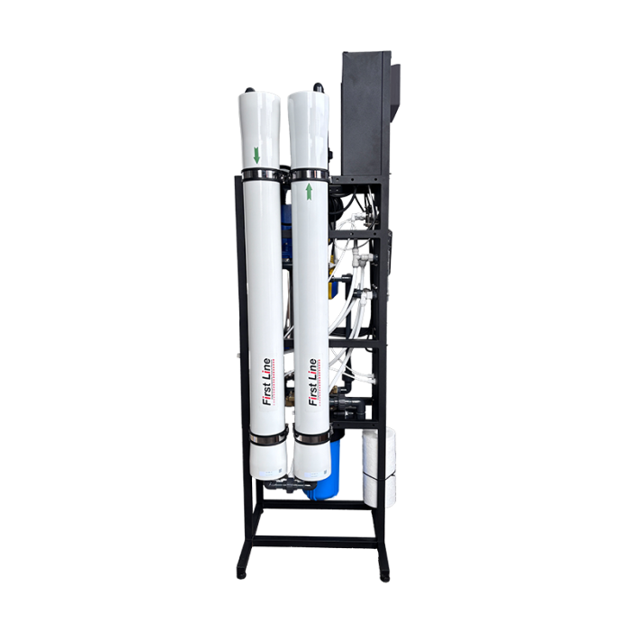 Система зворотного осмосу 500 л/год FLRO4-2ST, PRO 3300, Lowara 1HM16, Фарбована, Корпус 4040 скловолокно, Колба 10BB синя