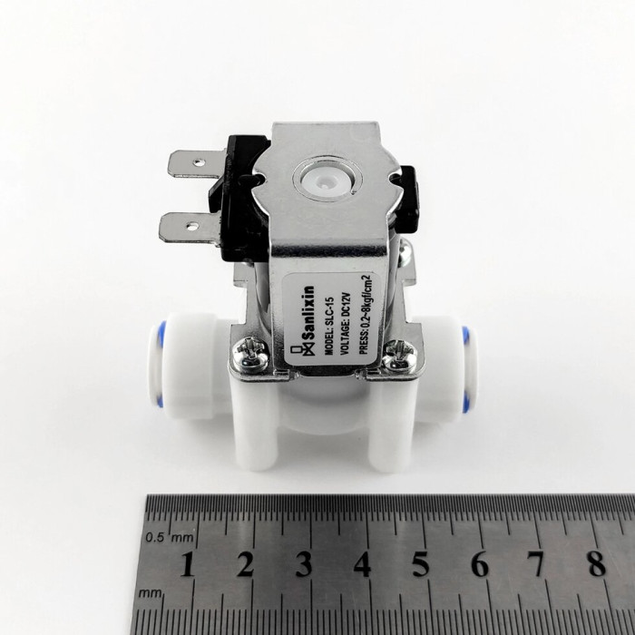 SLC-15 Соленоїдний клапан 12V 6W DC (ESV-3/8" (12V)-6W) швидкоз'ємний 3/8