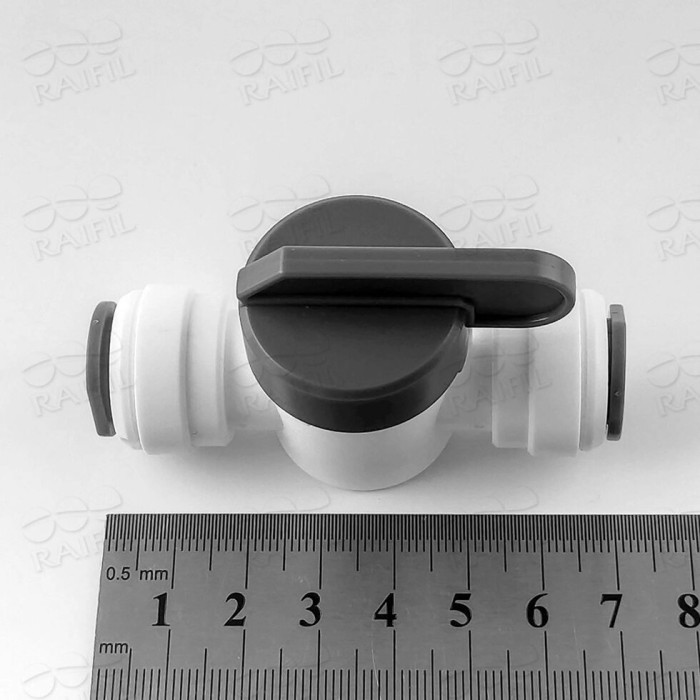 1825-F / кран прохідний (трубка 1/2" - трубка 1/2")