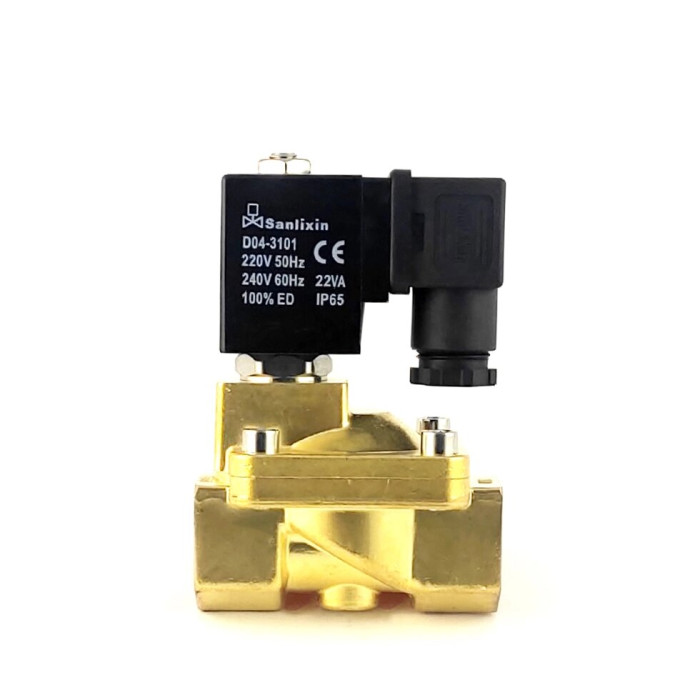 Нормально закритий клапан непрямої дії 3/4 Sanlixin SLP1DF02E1E20 AC220V 0,5-16 bar