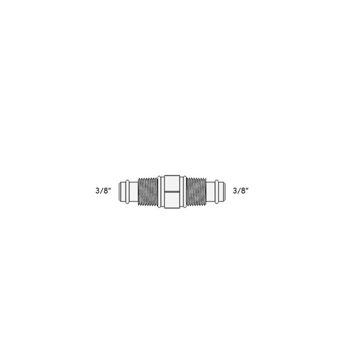 2810-В (СС-3W) Фітинг -конектор з зовнішньою різьбою 3/8