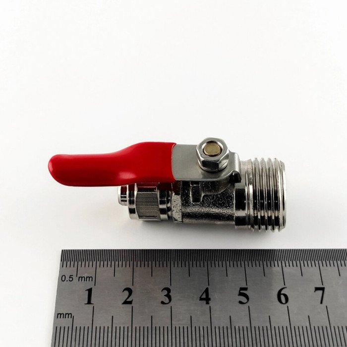 Латунний кульковий клапан (зовнішня труба) 3/8 "-1/2" (BV-3BC-6MC8)