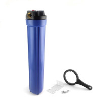 Колба 20д Slim 3/4" синяя 890 (в комплекте ключ, кронштейн, саморезы)