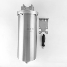 Корпус фільтра Big Blue 10 HMF-10D 1" нержавіюча сталь з дренажним підключенням 1/2"