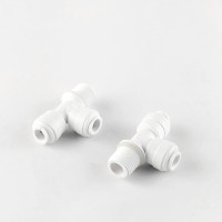 1804-H (4MRT44-2-D Oring) Фитинг Т-образный (трубка 1/4 - трубка 1/4 - резьба 1/4)