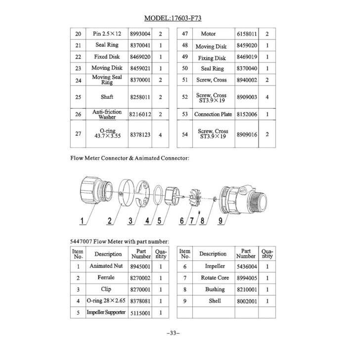 6381005 Display board F73