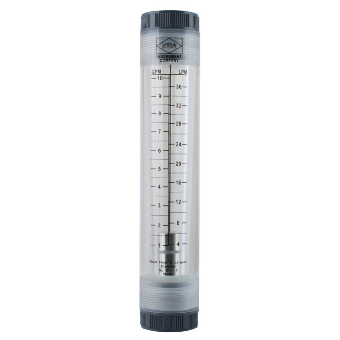 Ротаметр трубного типа FM 1-10 GPM ( LZM-25G 1-10 ) 3/4"